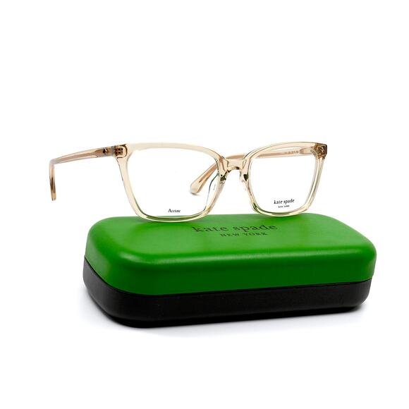 NEW KATE SPADE WANDA BEIGE TRANSPARENT AUTHENTIC EYEGLASSES FRAME - Picture 1 of 9